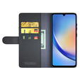 Flip case for Samsung Galaxy A35 5G, Split Leather, black