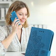 Flip case for Samsung Galaxy A54 5G, Mandala Flower, blue