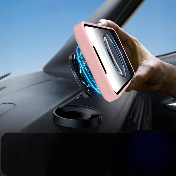Case for iPhone 16E, Kickstand Matt Case, for MagSafe, pink