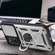 Case for Realme C31, CamShield Slide, silver
