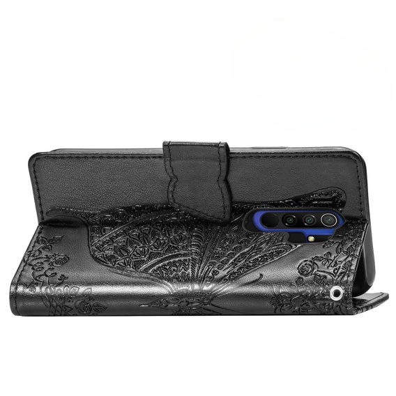 Flip case for Xiaomi Redmi 9, Butterfly, black