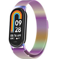 Milanese Bracelet Strap with Case for Xiaomi Smart Band 10 / 9 / 8, multicolored