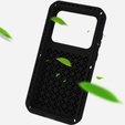 Love Mei Case for Samsung Galaxy S23 Plus, armored with glass, black