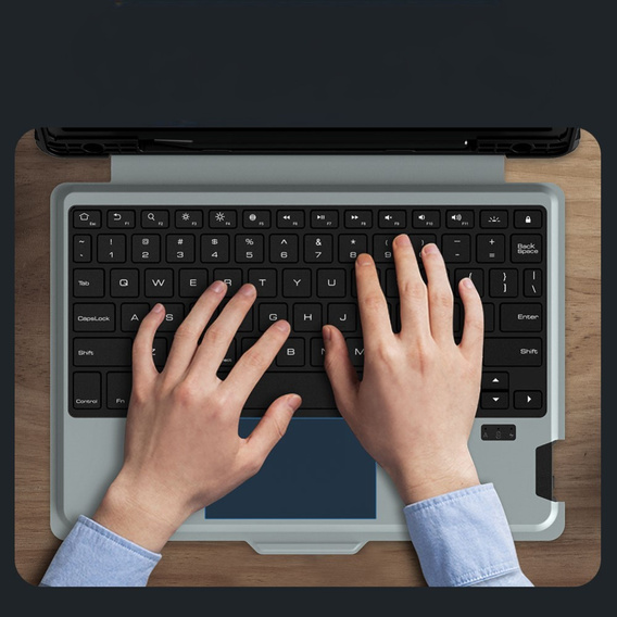 Case + keyboard Galaxy Tab S9, NILLKIN Bumper Pen Slot, black