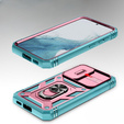 Case for Samsung Galaxy S23 Plus, CamShield Slide, pink / green