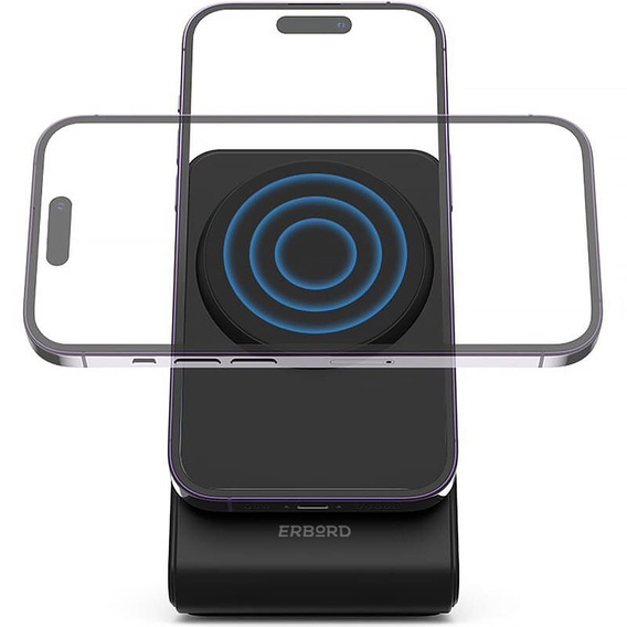 ERBORD Wireless Inductive Charger, 15W, Black