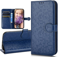 Flip case for Samsung Galaxy M15 5G, Wallet Rhombus, blue