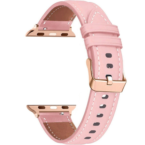Leather Strap for Apple Watch 1/2/3/4/5/6/7/8/SE/Ultra 42/44/45/49mm, Pink