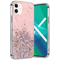 Case for iPhone 11, Glittery, pink