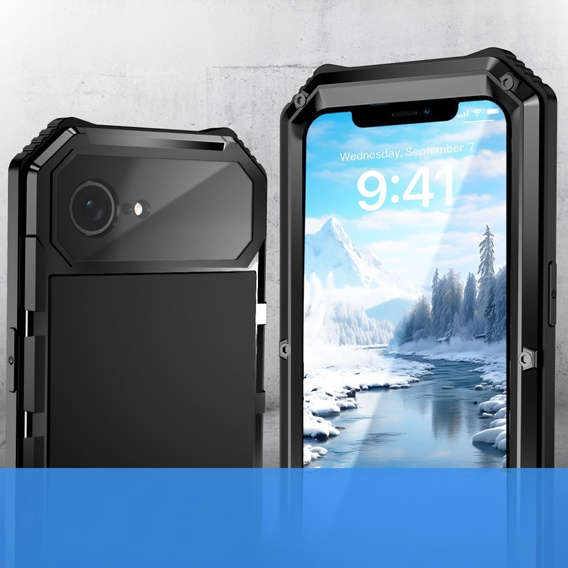 Armored case for iPhone 16E, R-JUST, black