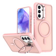 Skin-touch case with MagSafe stand for Samsung Galaxy A37 5G, pink