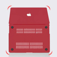 Case for MacBook Air 13 A2337 M1 A2179 A1932, HardShell, red
