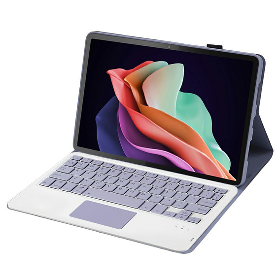 Case + keyboard Lenovo Tab P11 Gen 2, Pen Slot TouchPad, purple