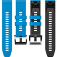 Silicone Strap for Garmin Fenix 7 / Forerunner 965 / 955 / 945 / 935, Blue / Black