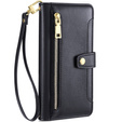 Flip case for Samsung Galaxy A54 5G, Wallet Zipper Pocket, black