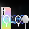 Case for Samsung Galaxy S24 FE, Fusion Hybrid, for MagSafe, multicolor + Screen Glass