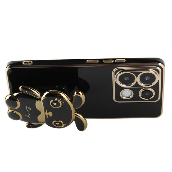 Case for Xiaomi Redmi Note 13 Pro 5G, Rabbit, black + 9H Tempered Glass