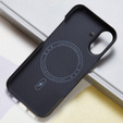 Case for iPhone 16 Plus, Aramid Fiber Cover, black