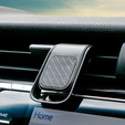 ERBORD Magnetic Car Holder for Phone on Windshield Grille, black carbon