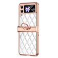 Case for Samsung Galaxy Z Flip 4 5G, Rhombus Grid