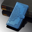 Flip case for Motorola Moto E20/E30/E40, Mandala, blue