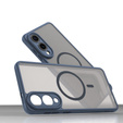 Case for Samsung Galaxy S25 Edge, Kickstand Matt Case, for MagSafe, blue + Screen protector