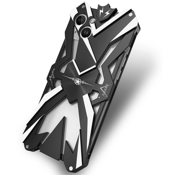 Armored case for iPhone 15 Plus, Aluminum Alloy, black
