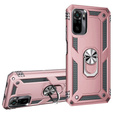 Armor Case for Xiaomi Redmi Note 10/10S, Nox Case Ring, pink rose gold