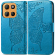 Flip case for Motorola Moto G15 / Motorola Moto G15 Power, Butterfly, blue