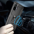 Armor Case for Xiaomi Redmi Note 10/10S, Nox Case Ring, black