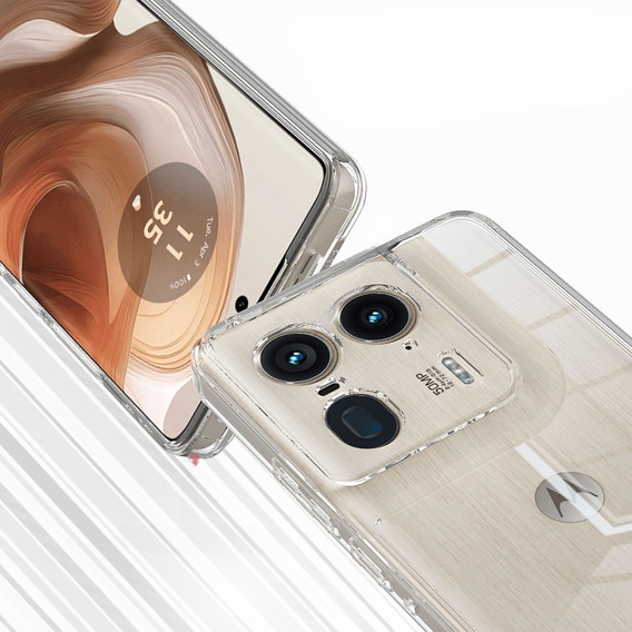 Case for Motorola Edge 50 Ultra, Fusion Hybrid, transparent