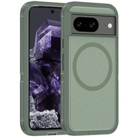Case with frame for Google Pixel 8, for MagSafe, green