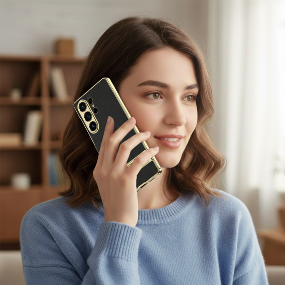 Electro Frame Leather case with stand for Samsung Galaxy S26 Ultra