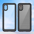 Case for Samsung Galaxy Xcover 7, Fusion Hybrid, transparent / black