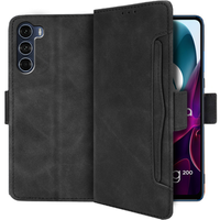 Flip case for Motorola Moto G200 5G/Edge S30, Card Slot, black