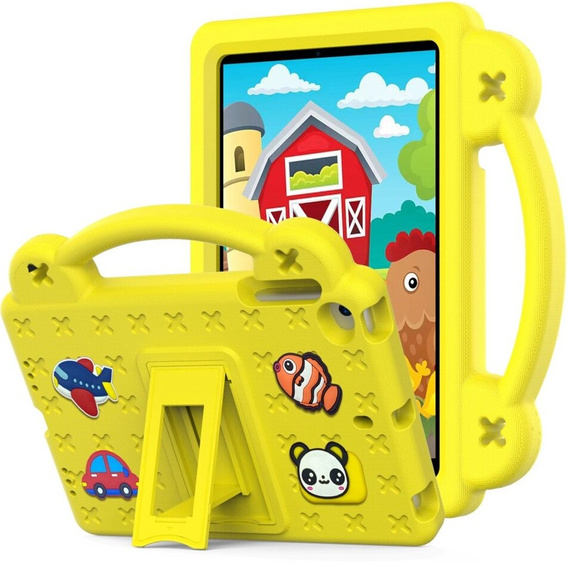 Children's case for iPad mini 7.9" 2019/2015/2014/2013/2012 (5/4/3/2/1 gen.), Cute Patterns, with stand, yellow