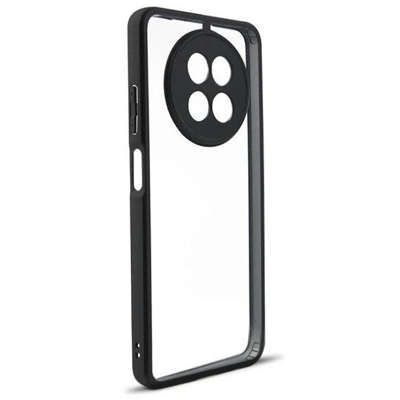 Case for Realme 12, Fusion Hybrid, with camera protection, transparent / black