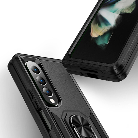 Armor Case for do Samsung Galaxy Z Fold 4 5G, Nox Case Ring, black