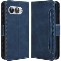 Flip case for T Phone 3 5G, Card Slot, dark blue