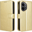 Flip case for Honor 400 5G, Crazy Horse Wallet, gold