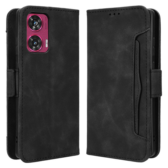 Flip case for Motorola Edge 50 Fusion 5G, Card Slot, black