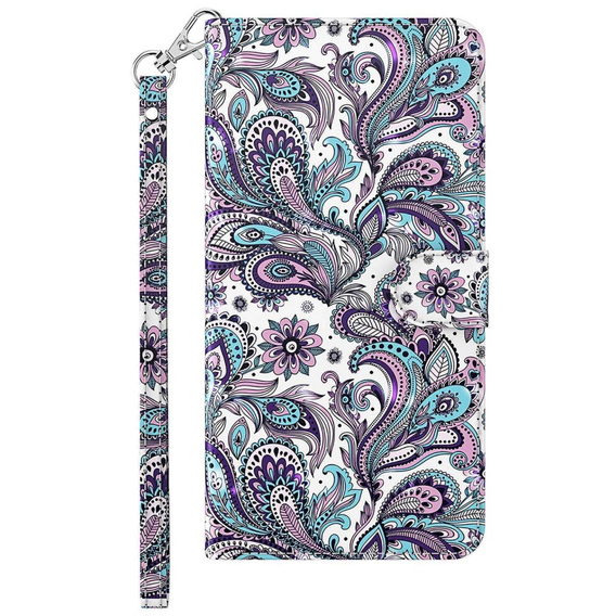 Flip case for Oppo A17, Light Spots Decor, purple