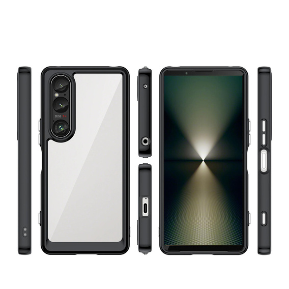 Case for Sony Xperia 1 VI, Fusion Hybrid, transparent / black
