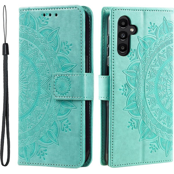 Flip case for Samsung Galaxy A34 5G, Mandala, green