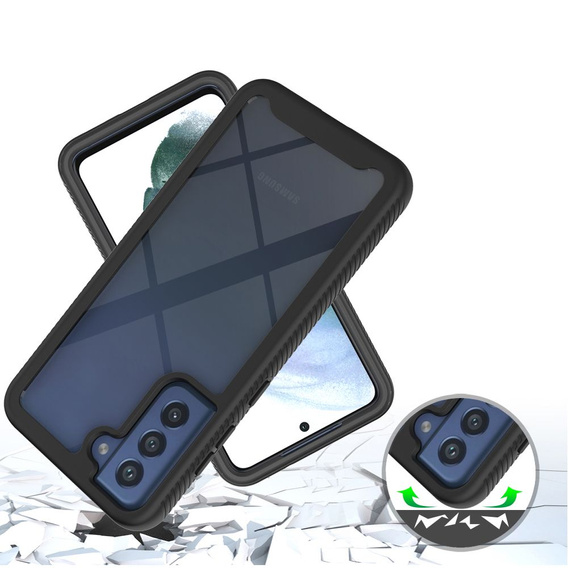 Case for Samsung Galaxy S21 FE, Shockproof, with film, blue