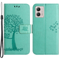 Flip case for Motorola Moto G53 / G23 / G13, tree, green