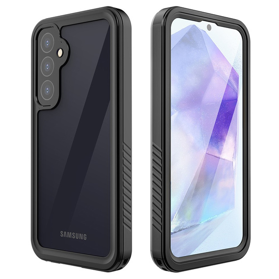IP68 Waterproof Case for Samsung Galaxy A55 5G, Redpepper, black