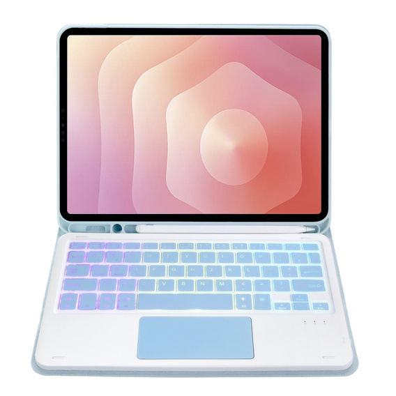 Case with illuminated Bluetooth keyboard and touchpad for Samsung Galaxy Tab S11