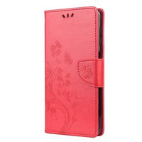 Flip case for Samsung Galaxy A12 / M12 / A12 2021, Butterfly, red