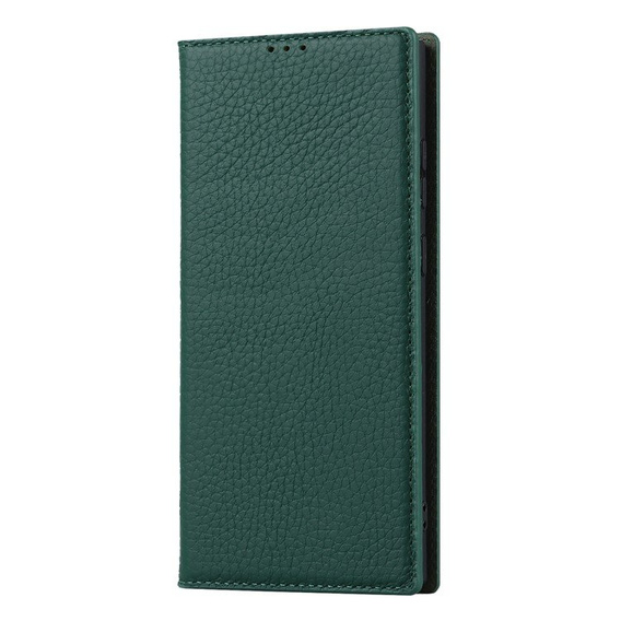 Leather case for Samsung Galaxy S23 Plus, ERBORD Grain Leather, green